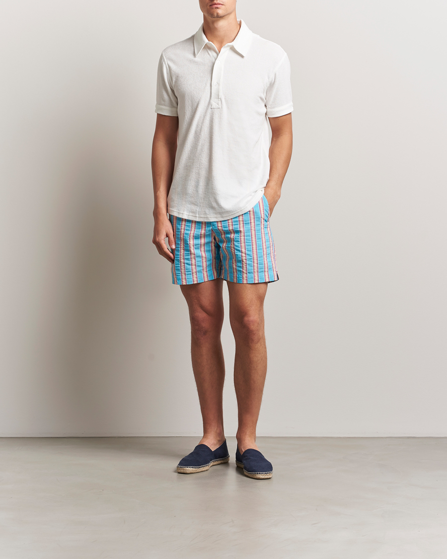 Orlebar Brown Sebastian Tailored Towelling Polo White
