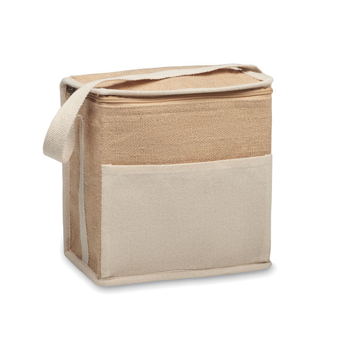 GiftRetail MO2503 - LONA Sac isotherme toile et jute 3L