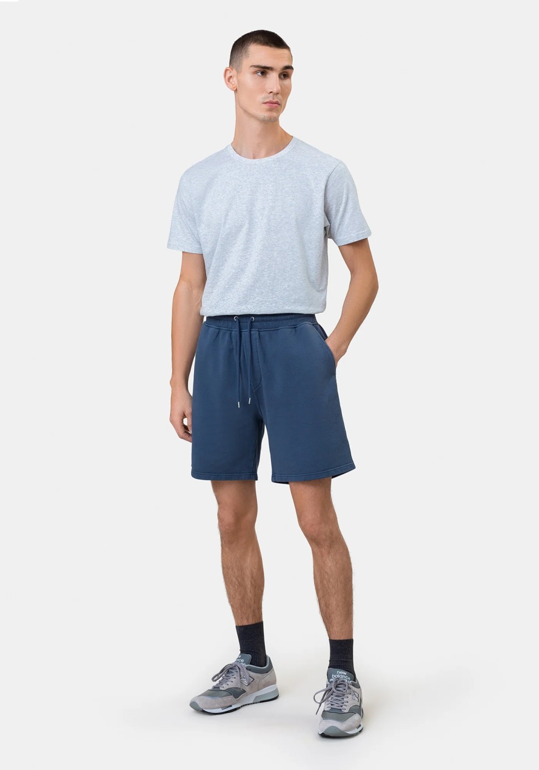 Colorful Standard Herren-Sweatshorts Petrol Blue