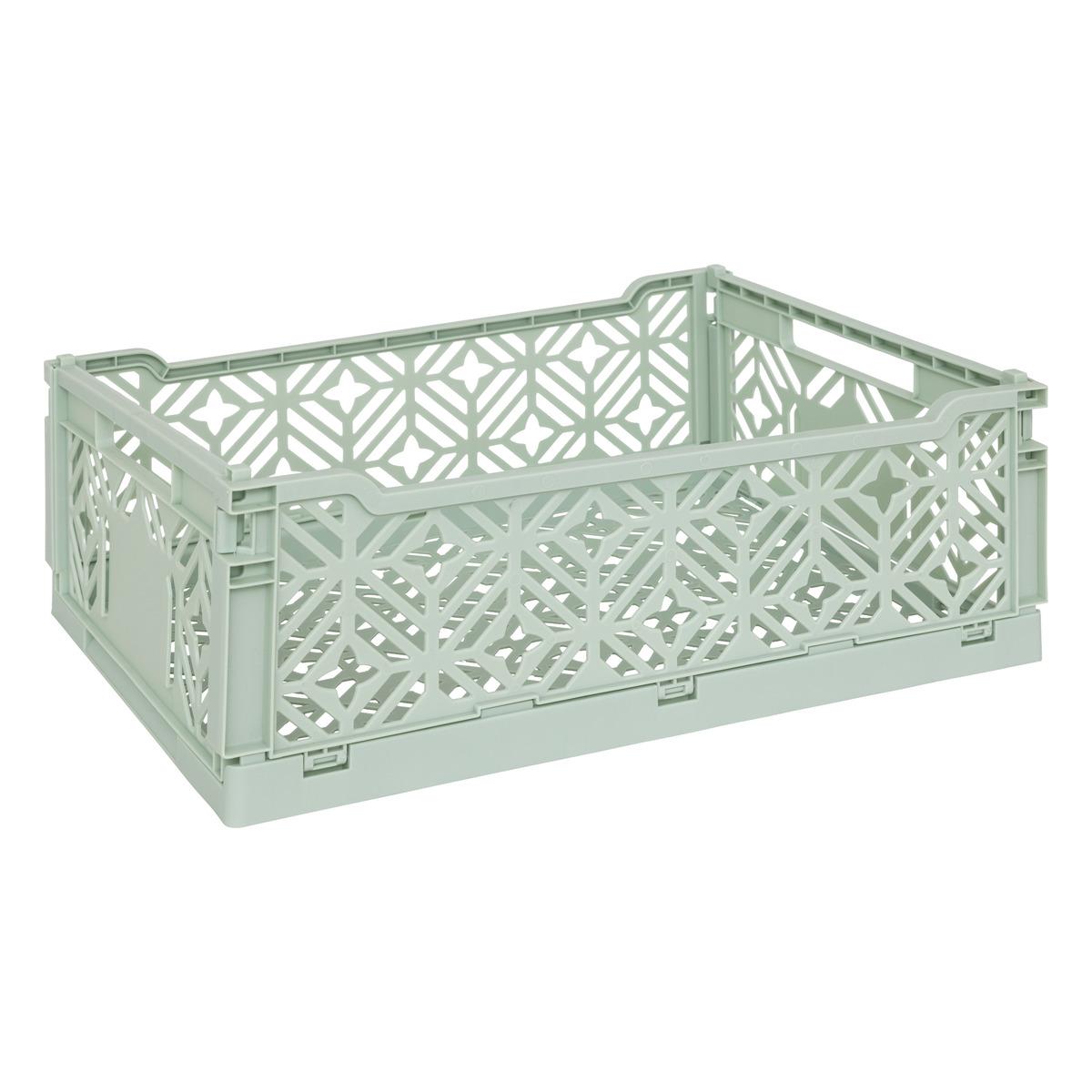 CAGETTE PLIABLE VERTE 40X30X15CM