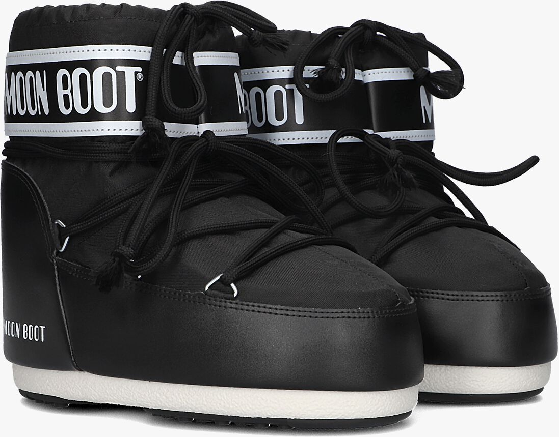 MOON BOOT zwarte moon boot  icon low nylon
