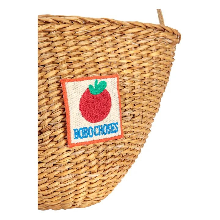 Bobo Choses Sac à Main Raphia Tomate | Beige