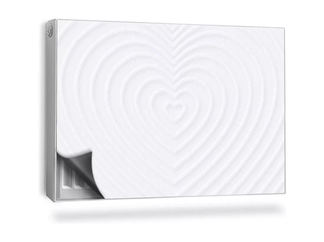 Tapis magnétique pour radiateur - Cœur - 90x60 cm
