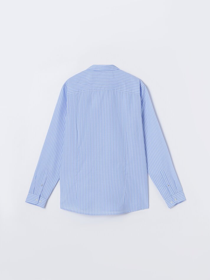 Camisa listrada - Azul claro