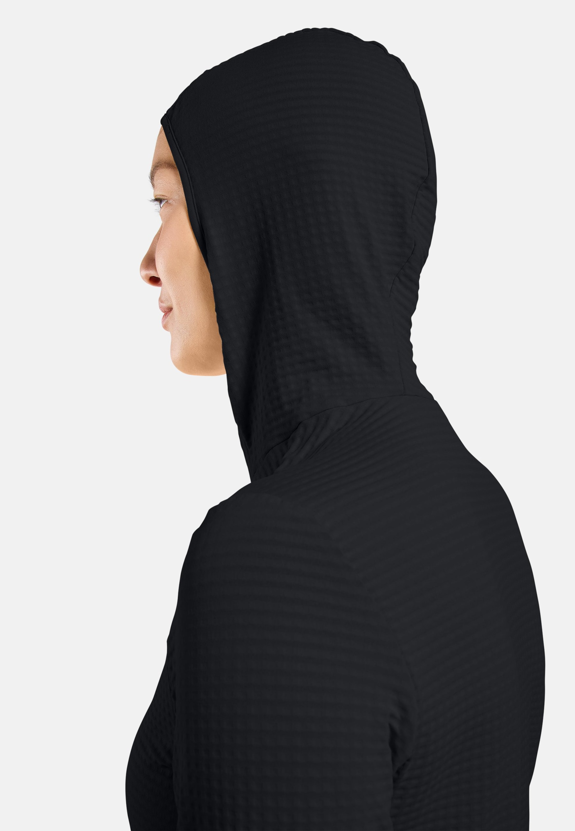 Essentials Thermal Laufhoodie in black