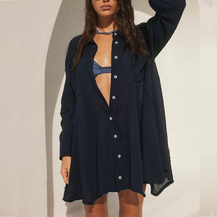 Genrovia - Effen oversized overhemd