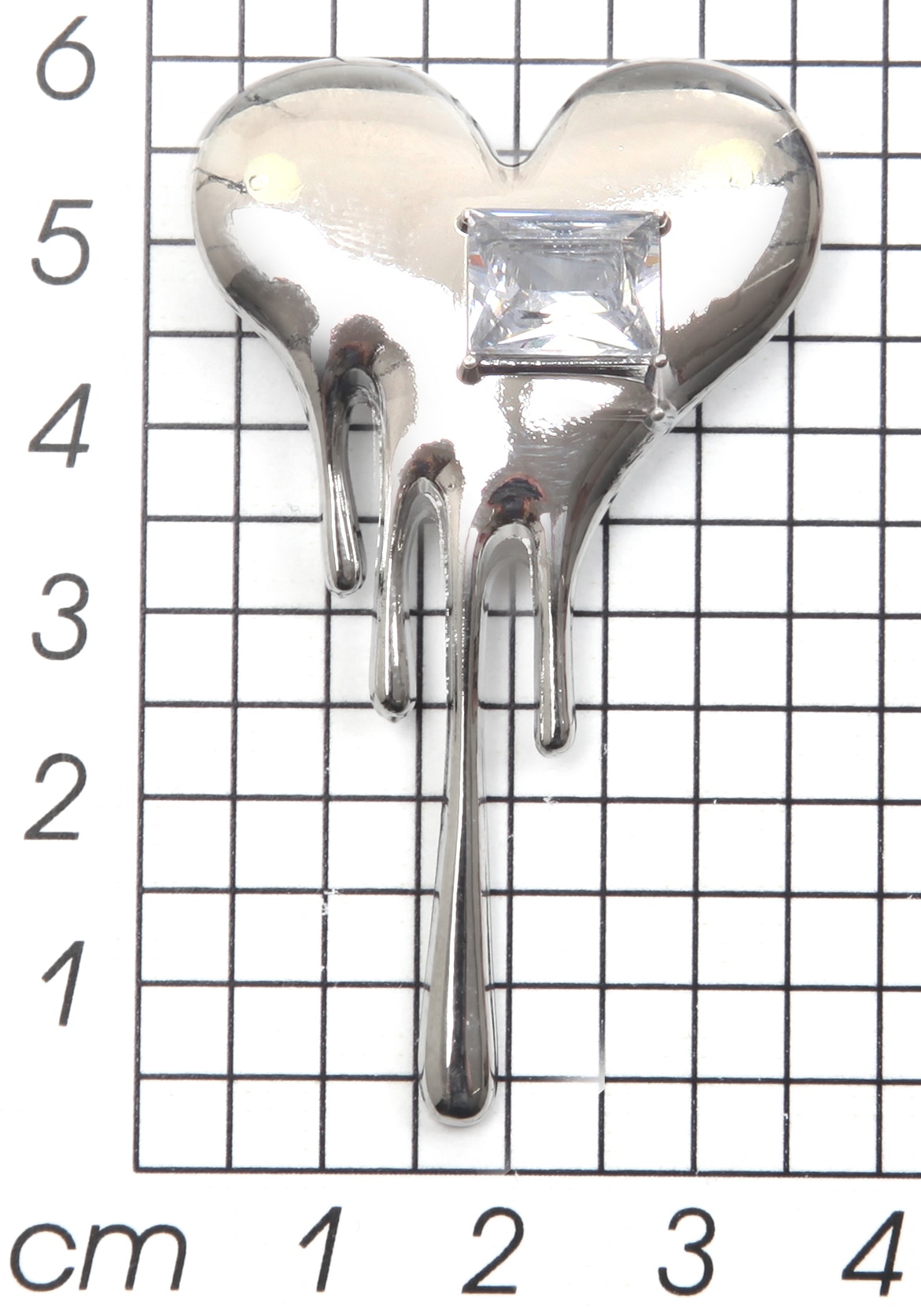 Firetti Brosche »Schmuck Geschenk Ansteckschmuck Herz mit grossem Stein glitzernd« ()  mit Glasstein