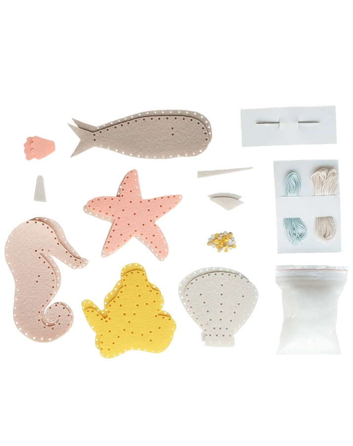 Näh-Bastelset SEA CREATURE 5-teilig