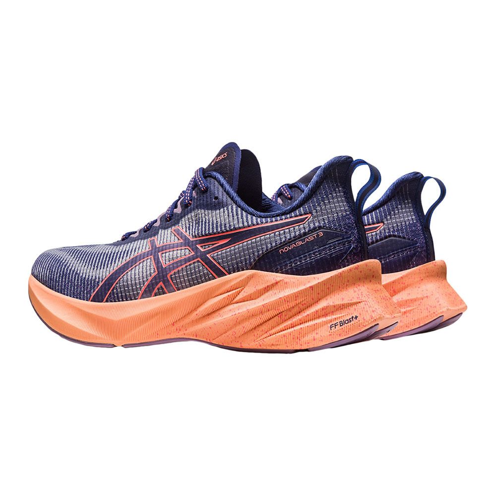 Asics NOVABLAST 3 LE - Chaussures running Femme indigo blue/papaya