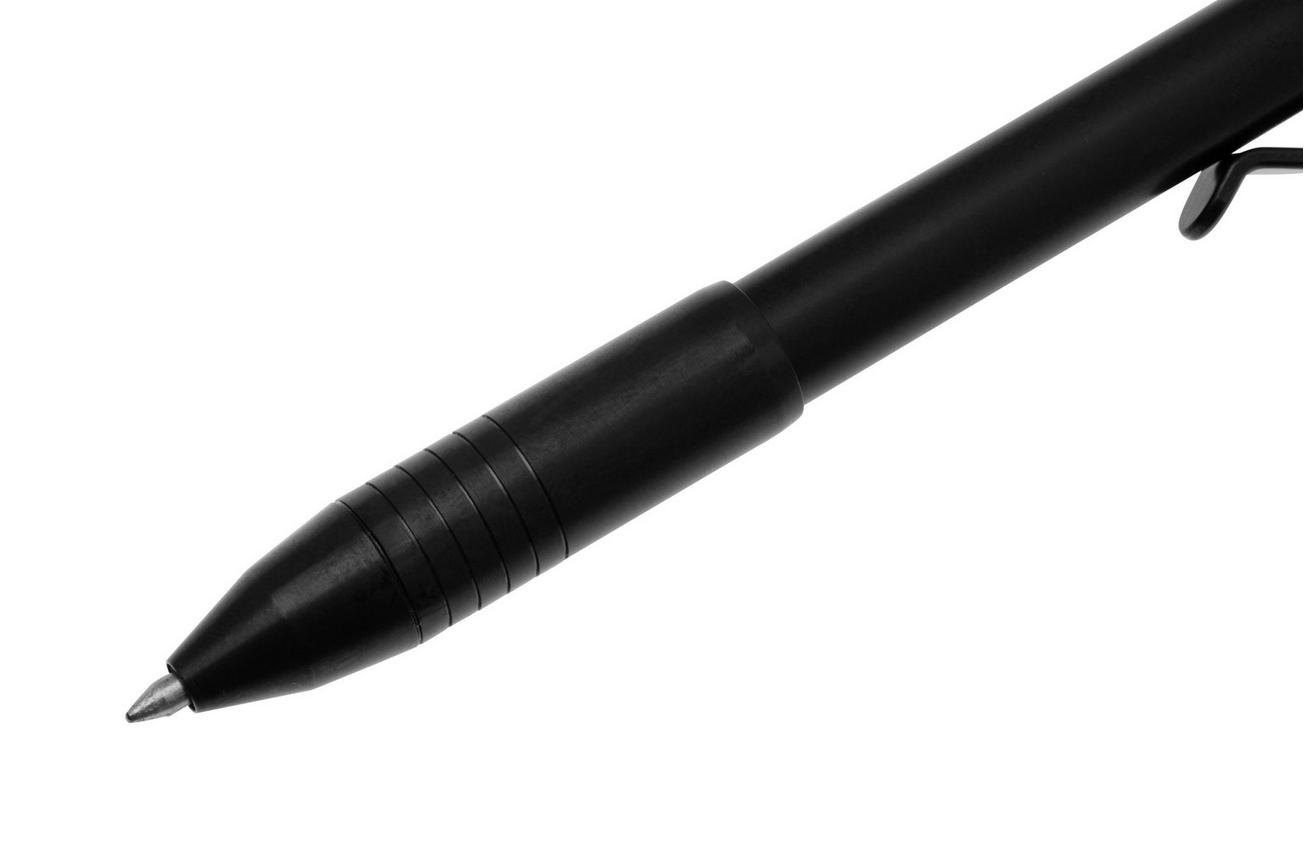 Big Idea Design Dual Side Click Pen DSC-DLC Black DLC Titanium, auto adjusting everyday carry pen