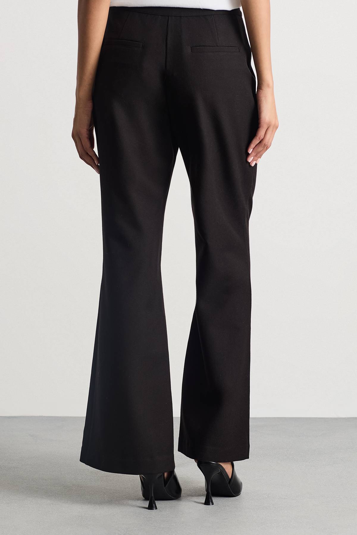 Warehouse Pantalon Tailleur Premium Skinny à Patte d'Éléphant