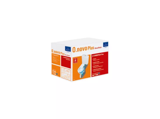 Pack WC VILLEROY ET BOCH O. Novo plus Ovale sortie horizontale Blanc CeramicPlus