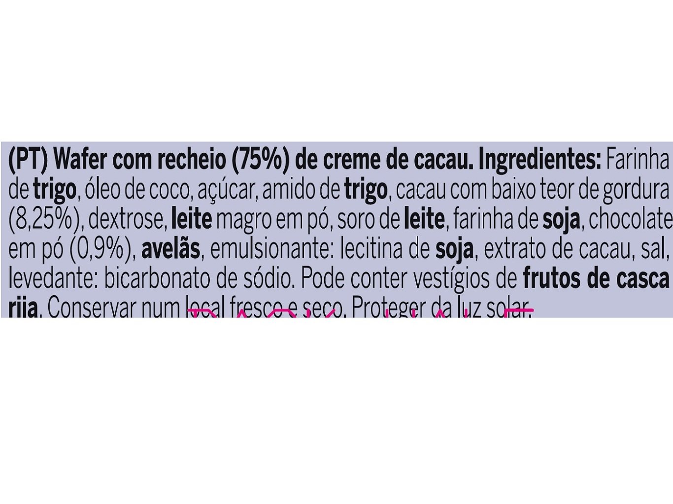BOLACHAS WAFERLAND CACAU 175G