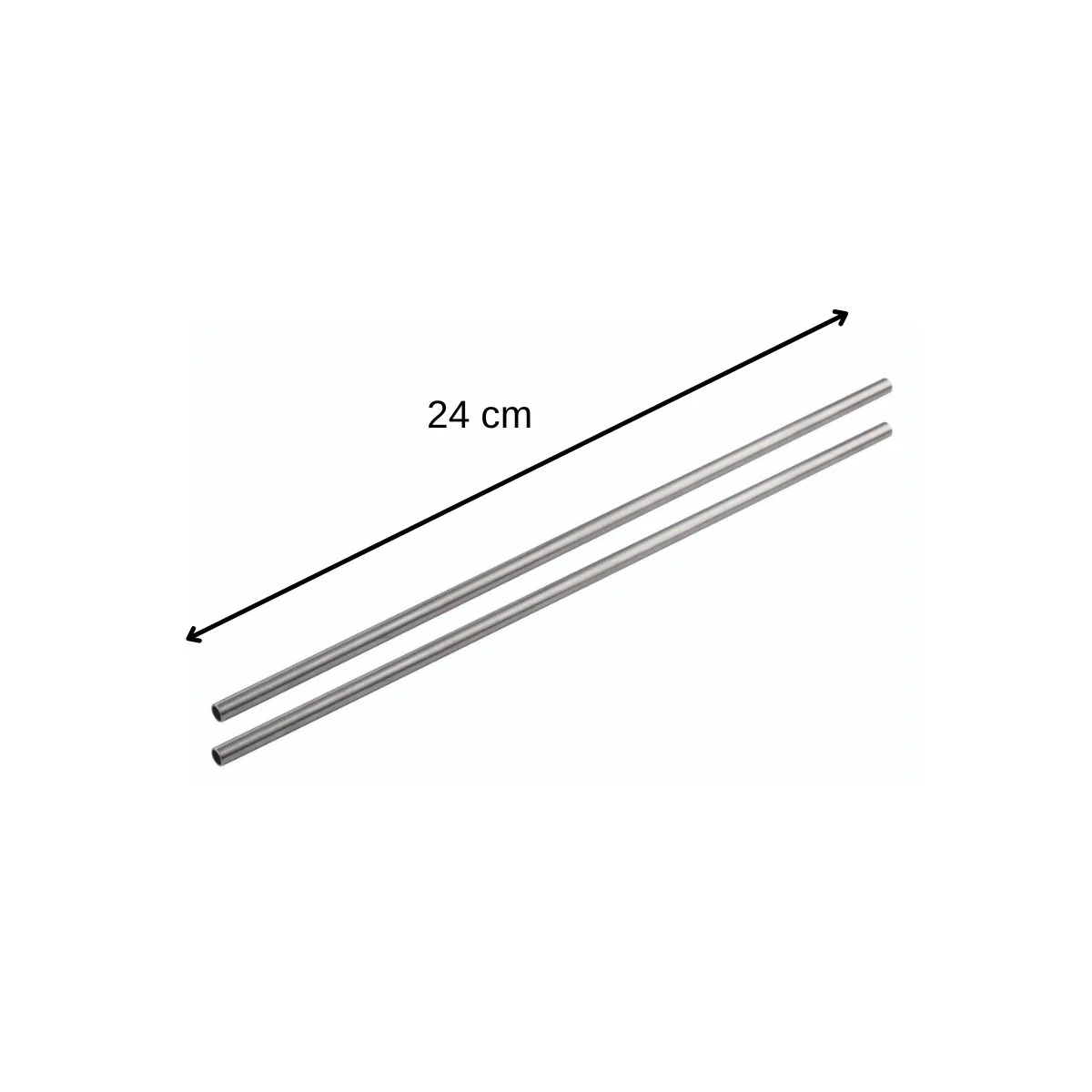 Lot de 4 pailles en inox avec goupillon Bar Concept Fackelmann
