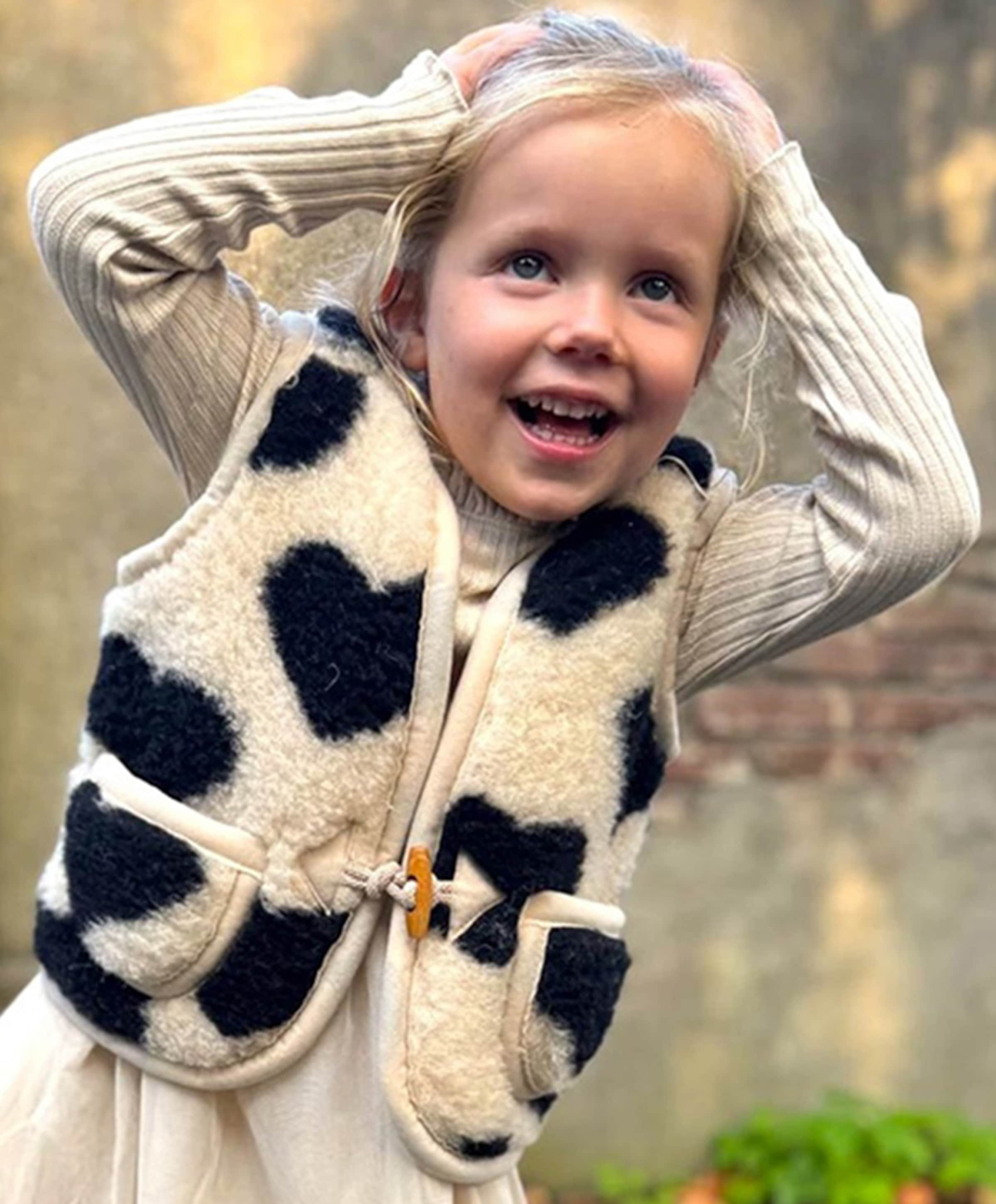 We Are Wovens Meisjes gilet ecru