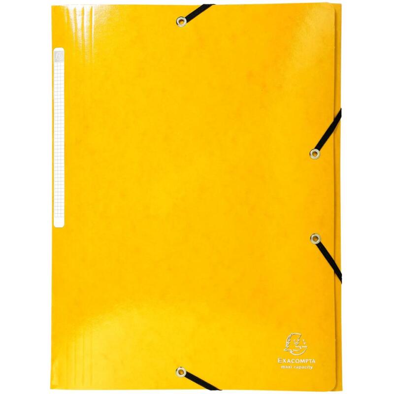 Chemise à élastiques 3 rabats Maxi capacity carte lustrée pelliculée 425gm2 Iderama A4