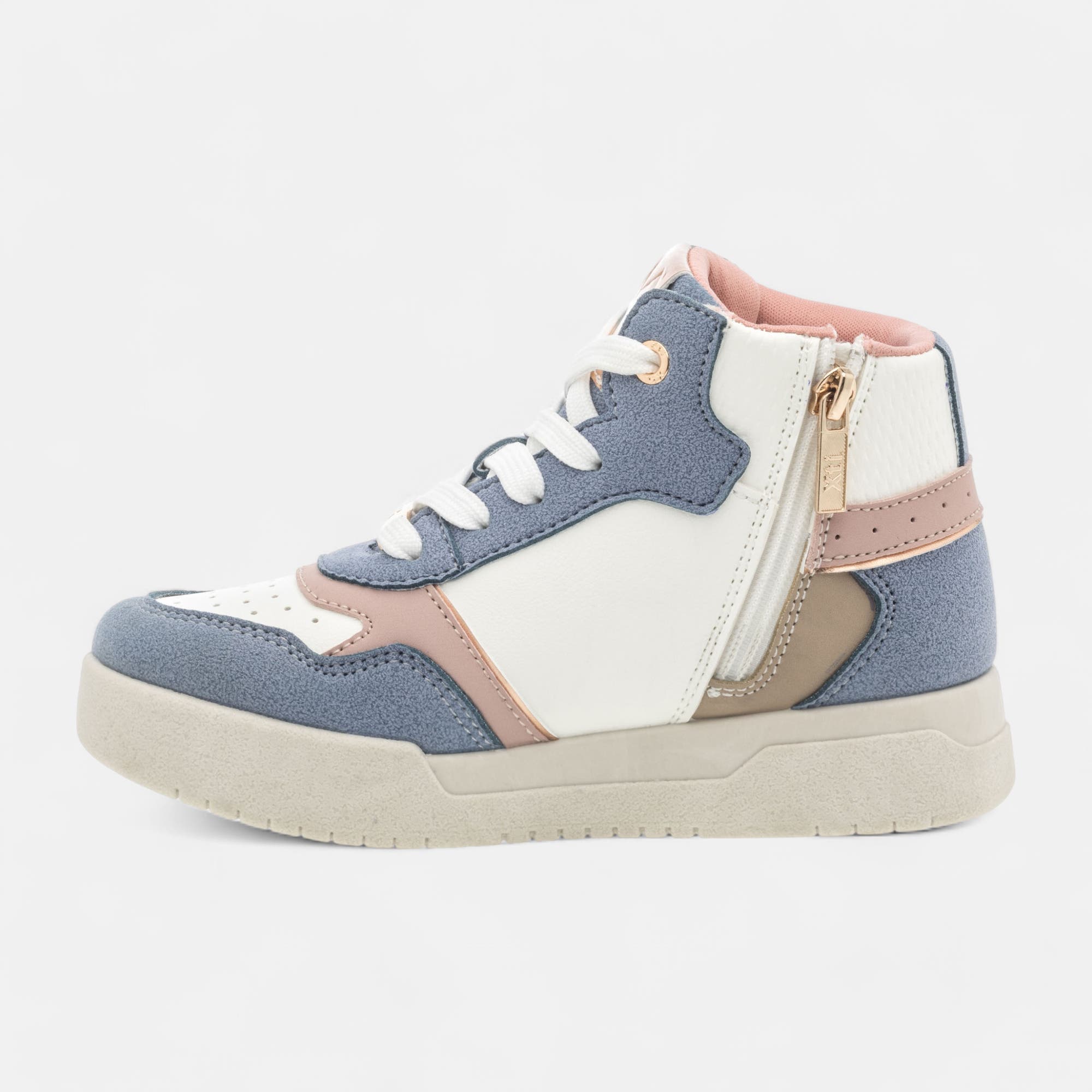 Baskets hautes Fille bleu