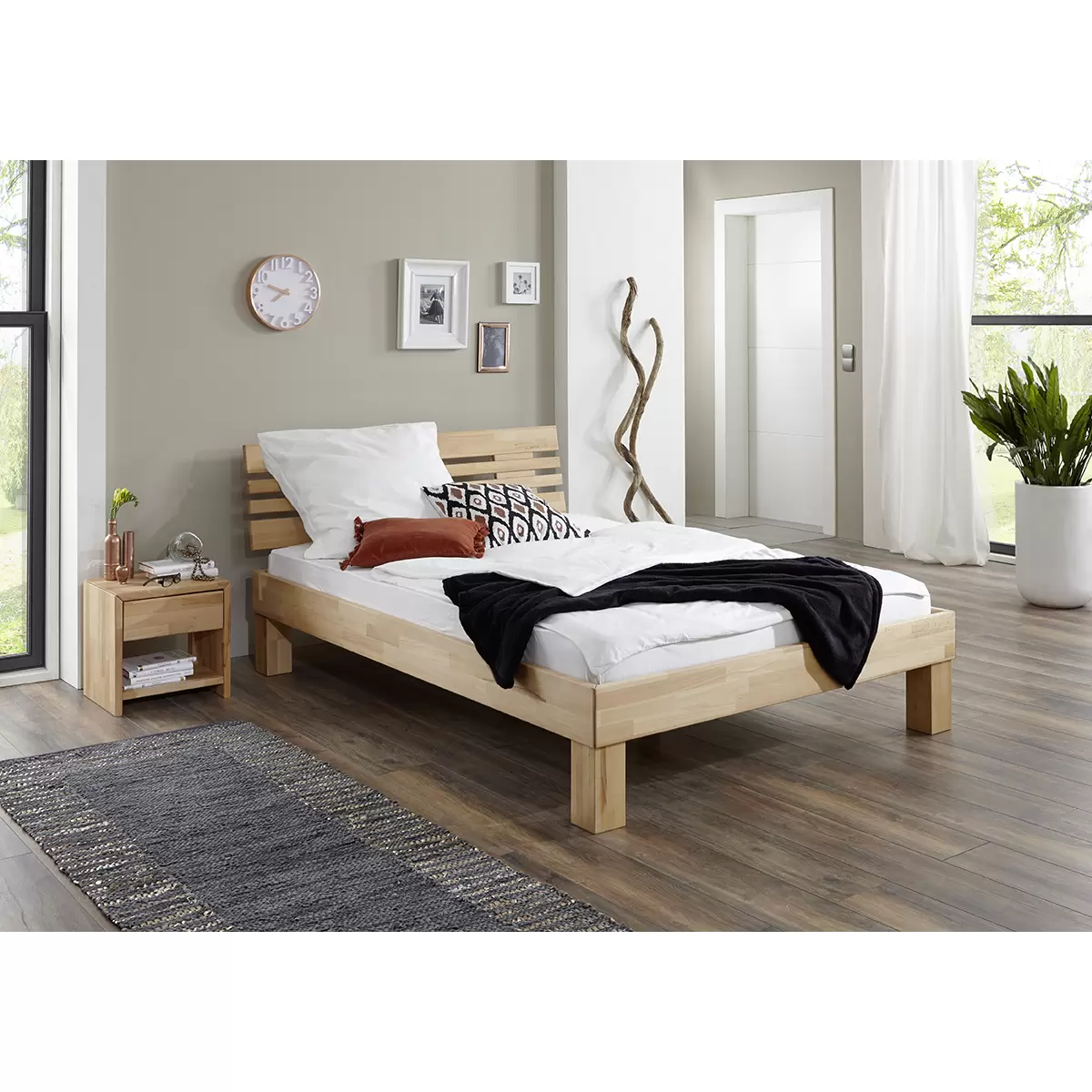 Futonbett Elisabeth 140 x 200 Braun