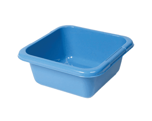 Water-line wasbak vierkant 10L blauw