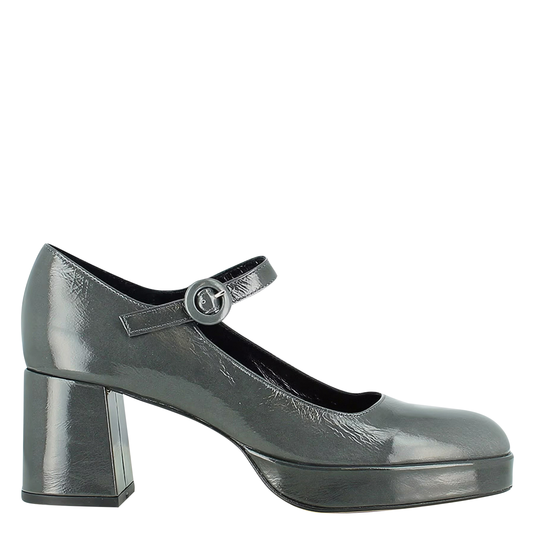 VUELO - Babies à talons hauts en cuir| Noir