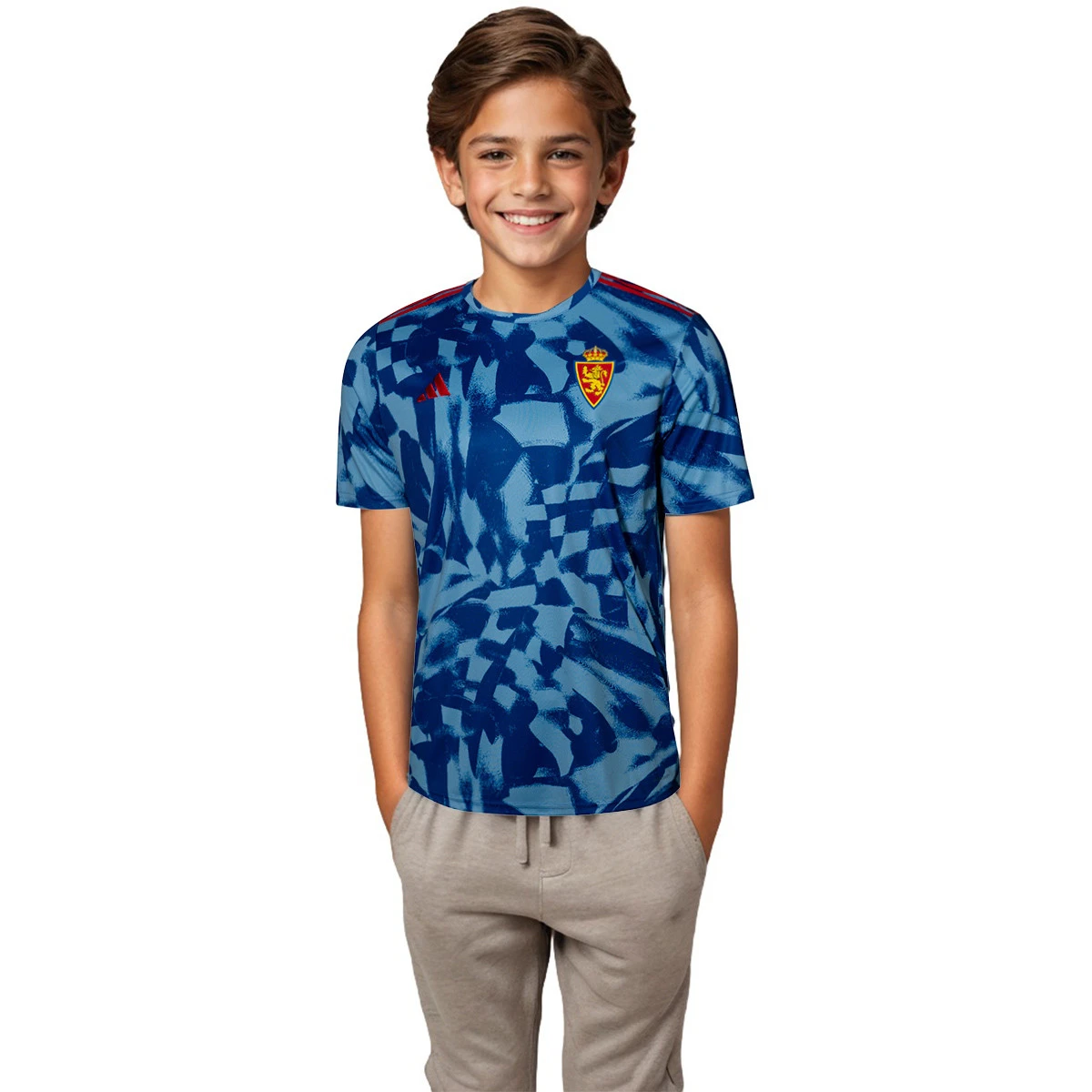 T-Shirt adidas Real Zaragoza Prematch 2024-2025 Criança