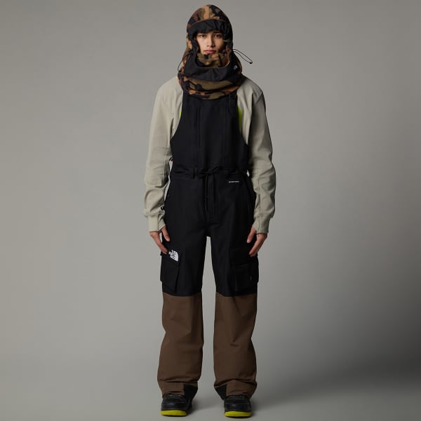 Pantalon de ski THE NORTH FACE DRAGLINE BIB TNF BLACK/SMOKEY BROWN