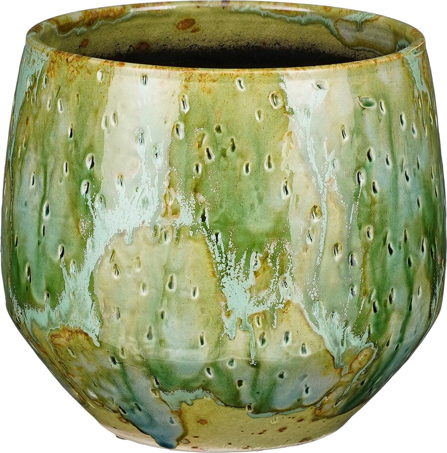 Mica Decorations bloempot Harris groen D 20 H 18 cm