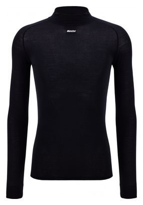 Maillot de Corps Manches Longues Santini Next 2 Skin Noir