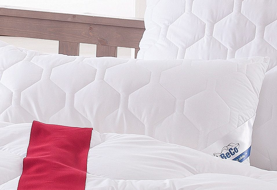 Beco Microfaserkissen »BeCo MF50, Bezug: Microfaser-Feinbatist« Füllung: 100% Polyester 1 Stk. tlg. Kopfkissen 40x80 cm, 80x80 cm, Kissen ist flauschig und stützend
