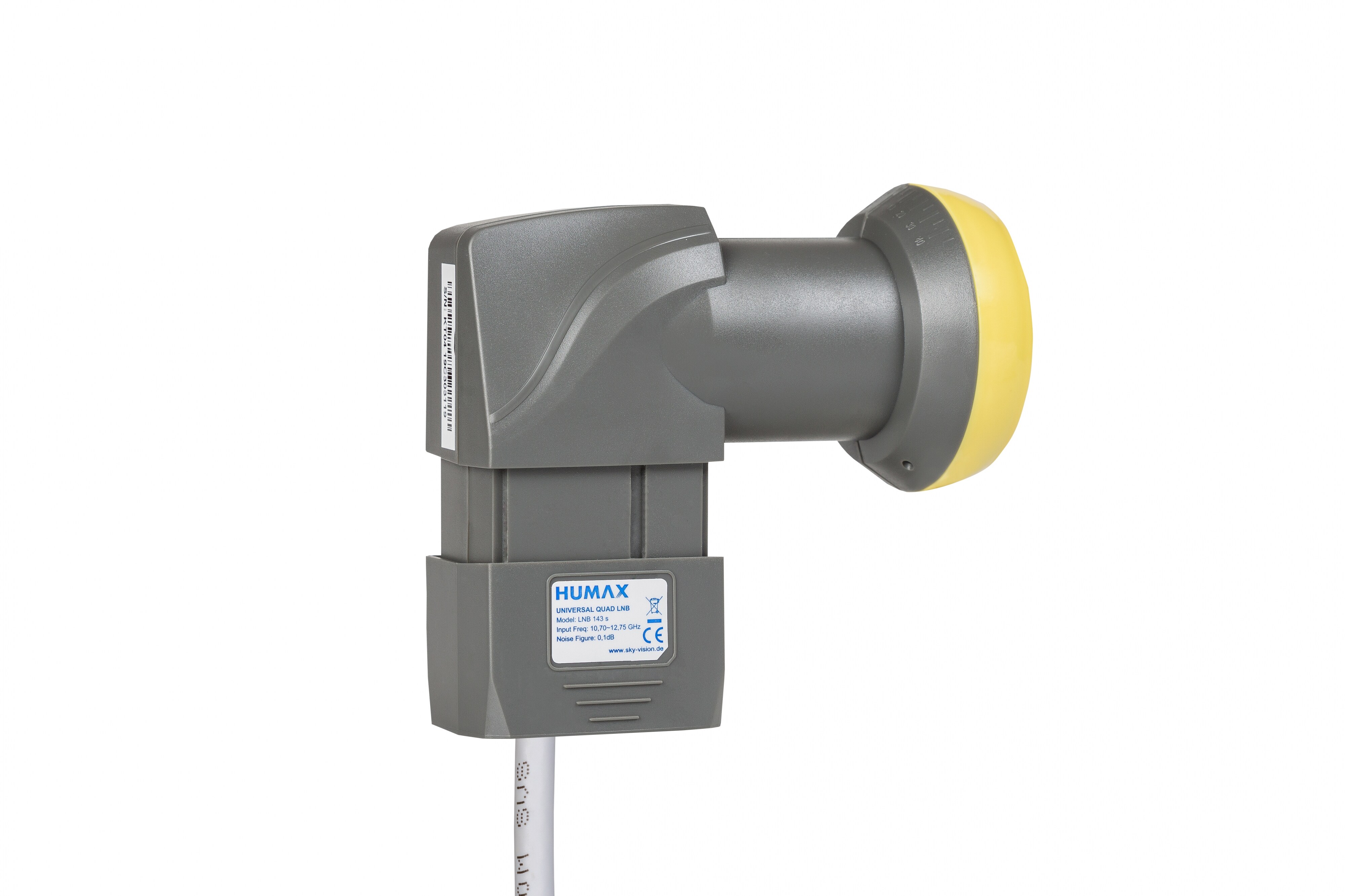 Humax Quad-Universal-LNB, Integrierter Wetterschutz LTE-Filter, Karton