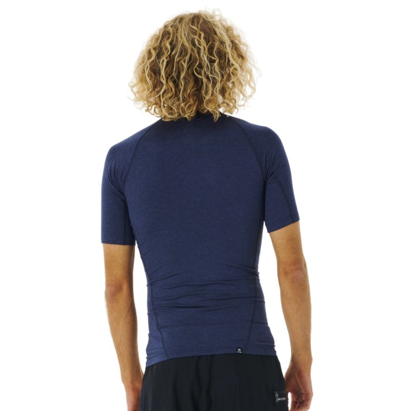 Top Lycra Manches Courtes RipCurl Dawn Patrol Perf 2023 - Navy - The Corner Shop