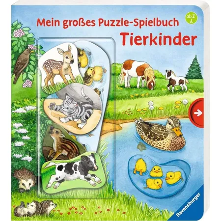 Ravensburger Mein großes Puzzle-Spielbuch: Tierkinder