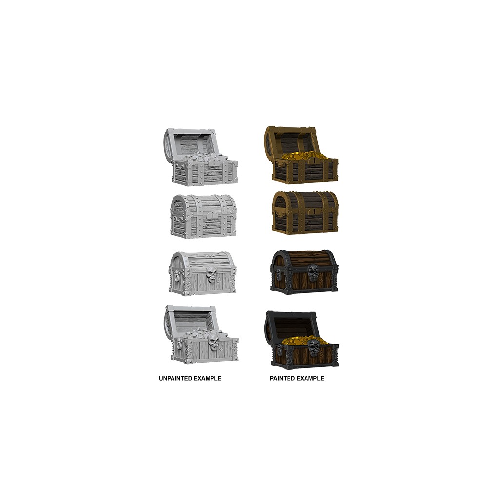 Wizkids Deep Cuts Unpainted Miniatures - Chests
