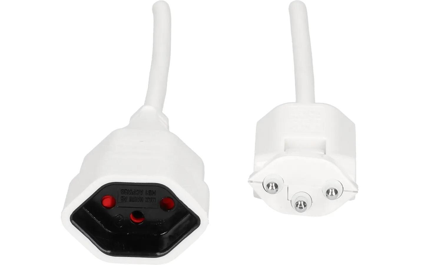 Verlängerungskabel 10 m T13 - T12 Clip-Clap, WeissTD-Verlängerung 10 m mit Clip-Clap-Stecker