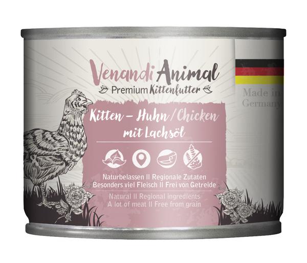 Venandi Animal Nassfutter für Katzen Kitten,