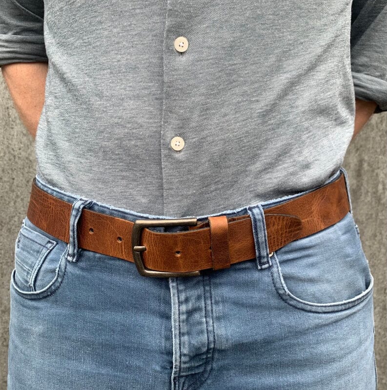 Legend Leren Riem 40715 Blauw