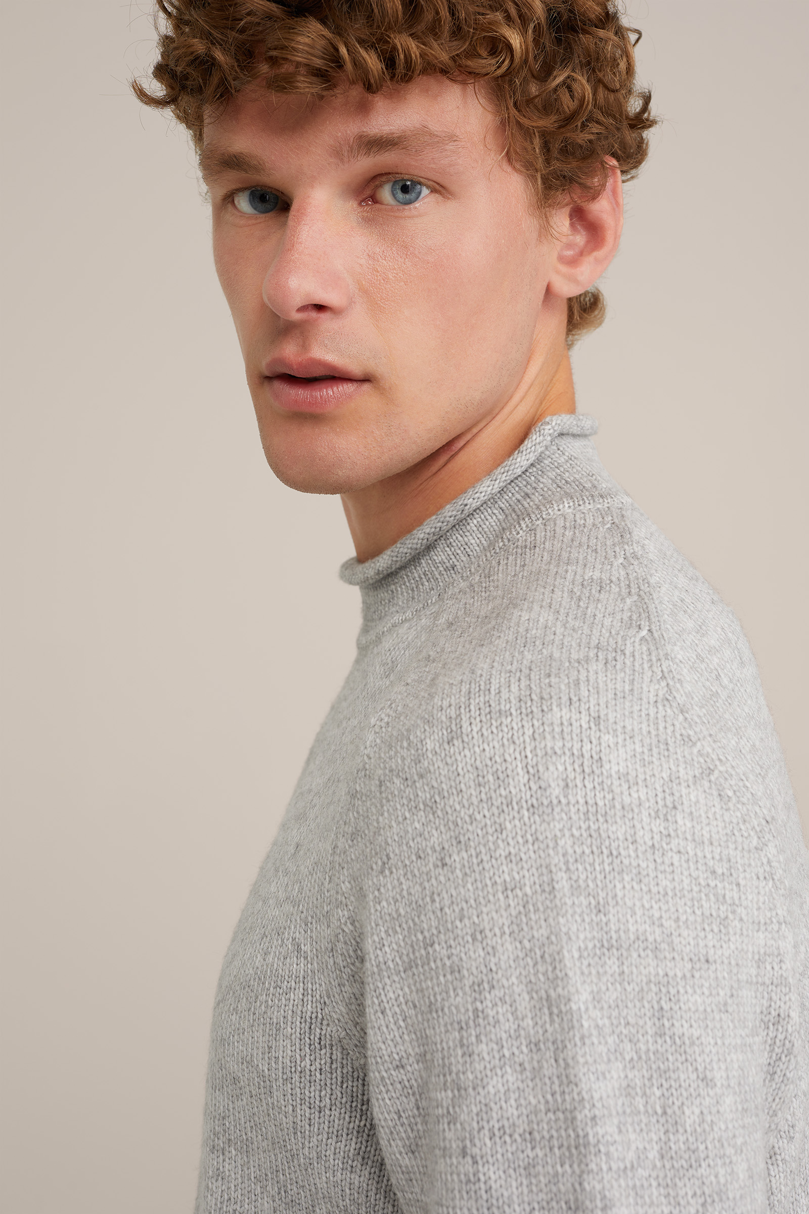 wolmix trui WE Fashion Lichtgrijs