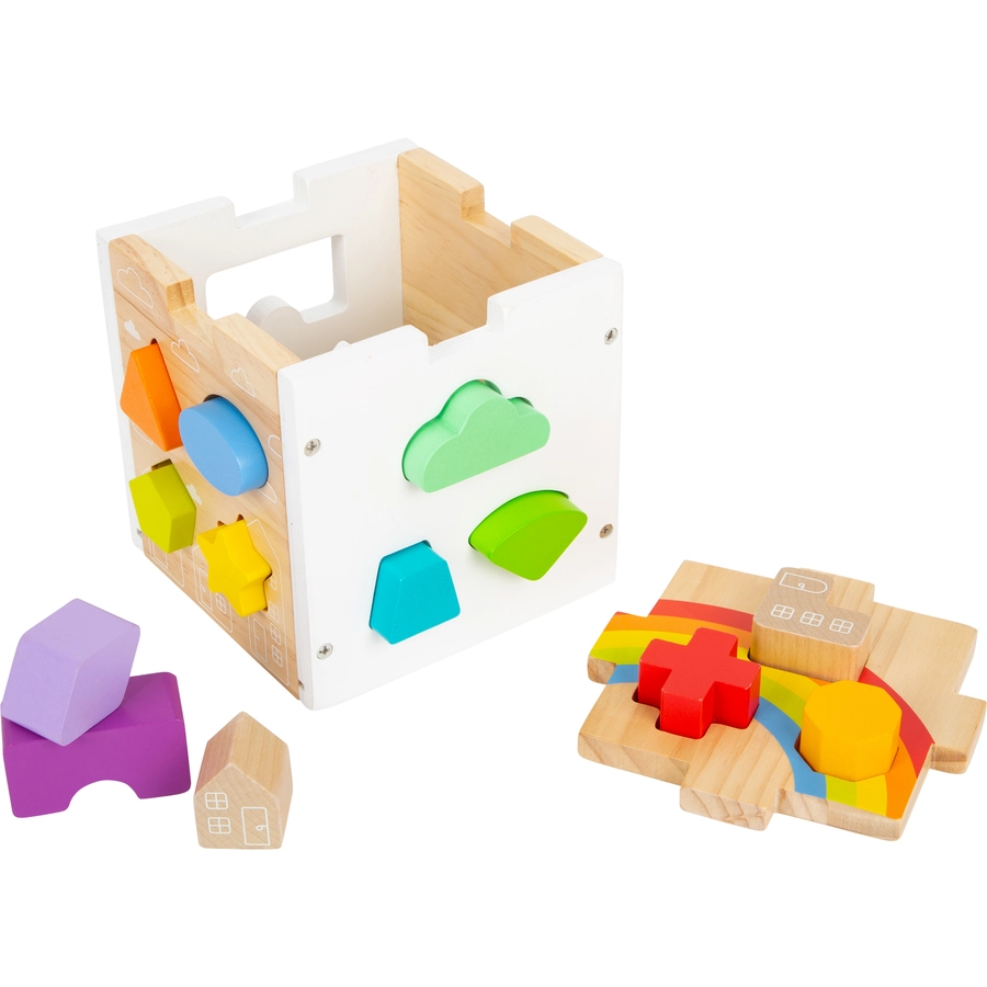 small foot® Steckwürfel Regenbogen
