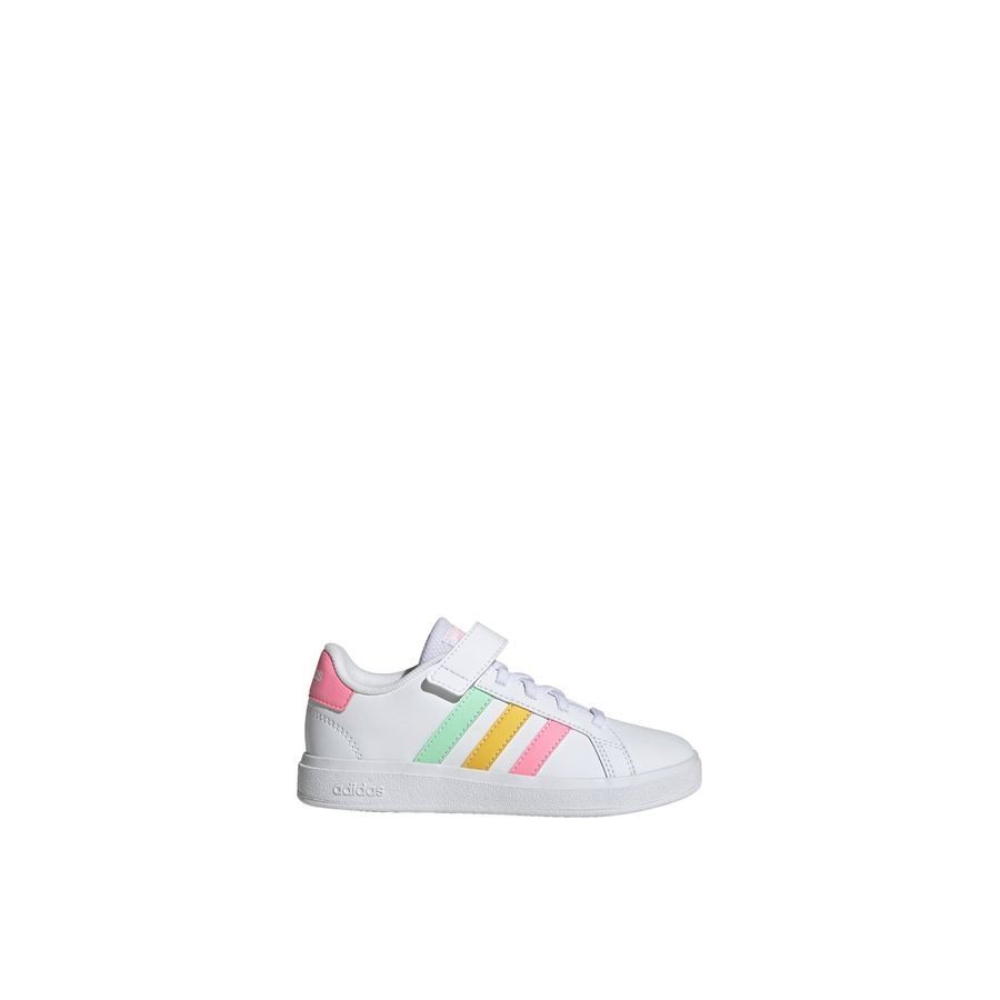 Adidas Chaussure à lacets élastiques et bride sur le dessus Grand Court Court
