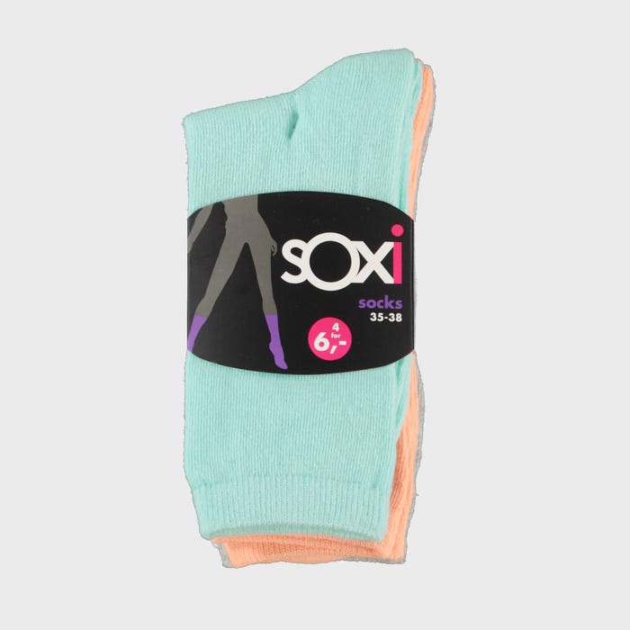 sOxi-4-pack katoenen sokken