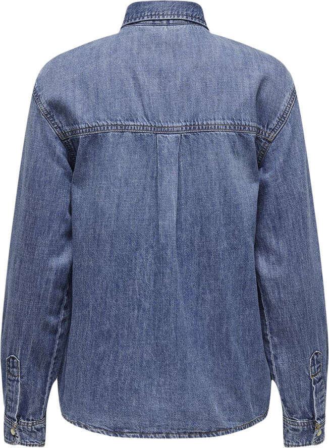 ONLY ONLSEVIGNY LS DNM SHIRT AKM Dark blue denim