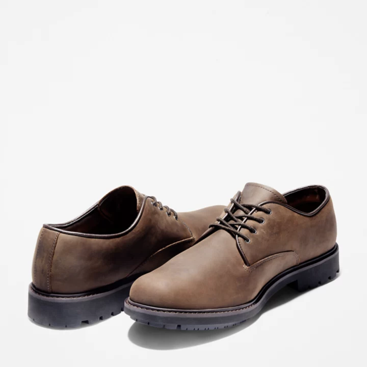 Sapato Oxford impermeável Stormbucks para homem, na cor marrom escuro.