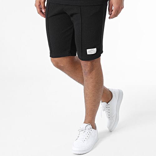 Ensemble Tee Shirt Et Short Jogging Noir