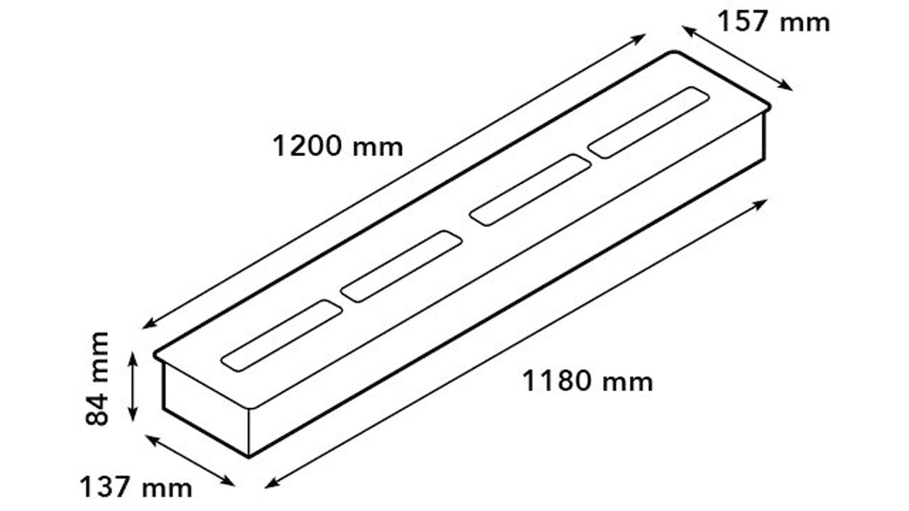 Keramische Brander 11814LBB118 x D14 x H8 cm