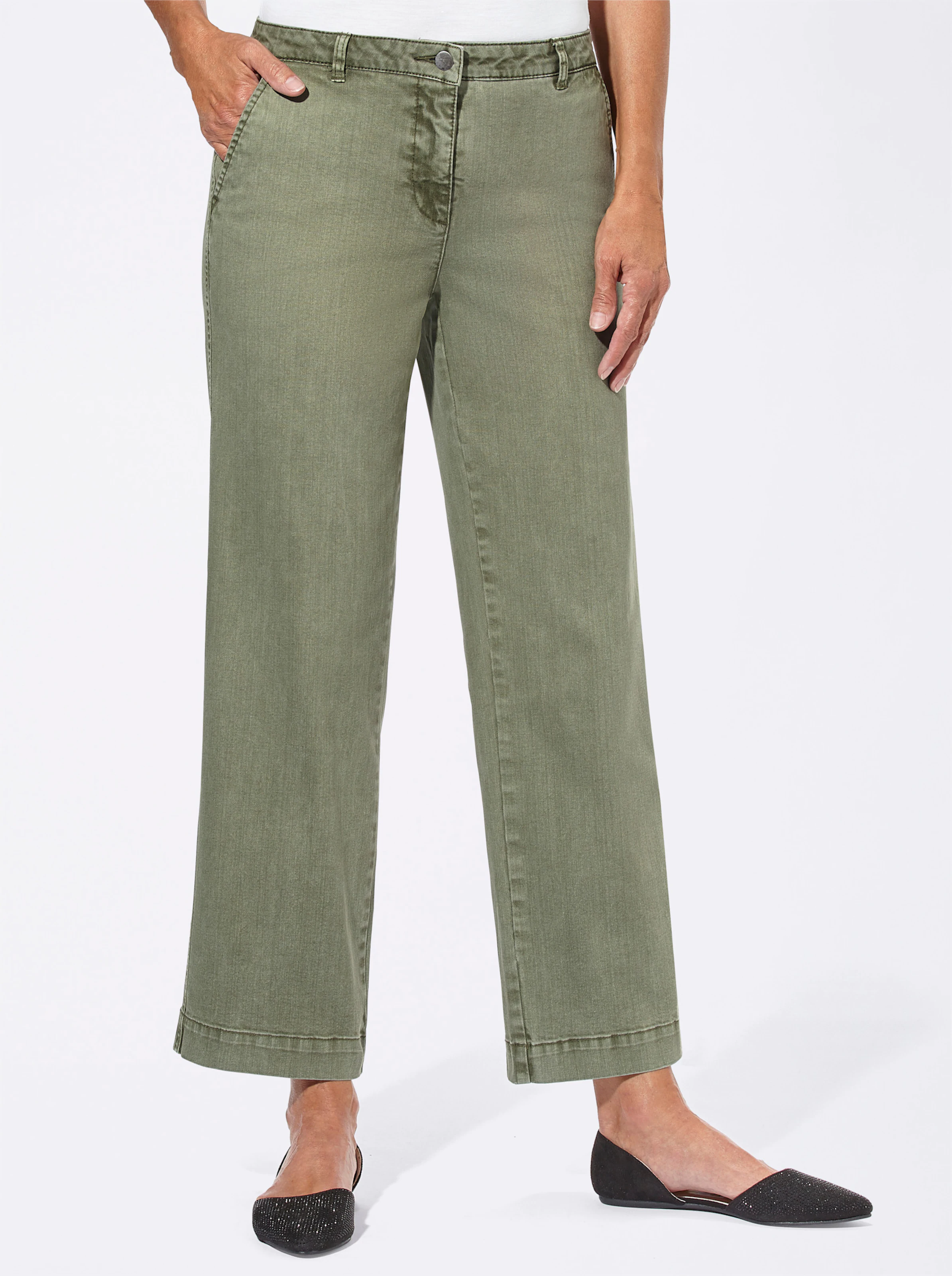 Culotte in khaki