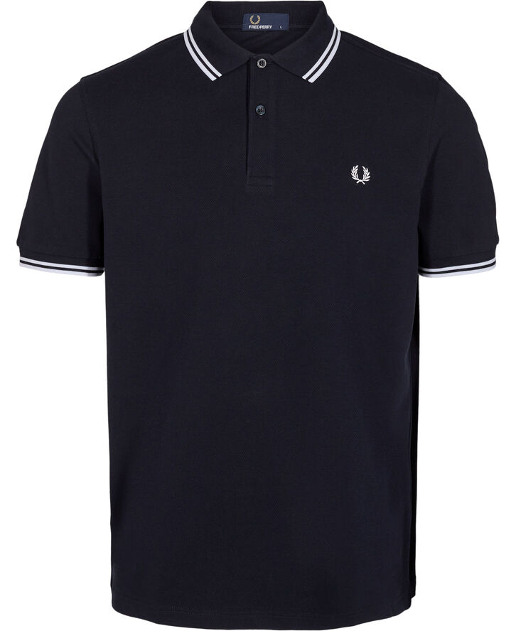 Fred Perry M3600 Core Twin Tipped Polo Shirt Navy/white