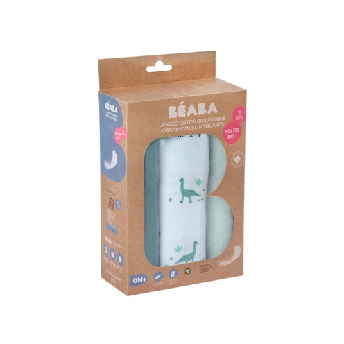 Boîte 3 Langes - JURASSIQUE - BEABA