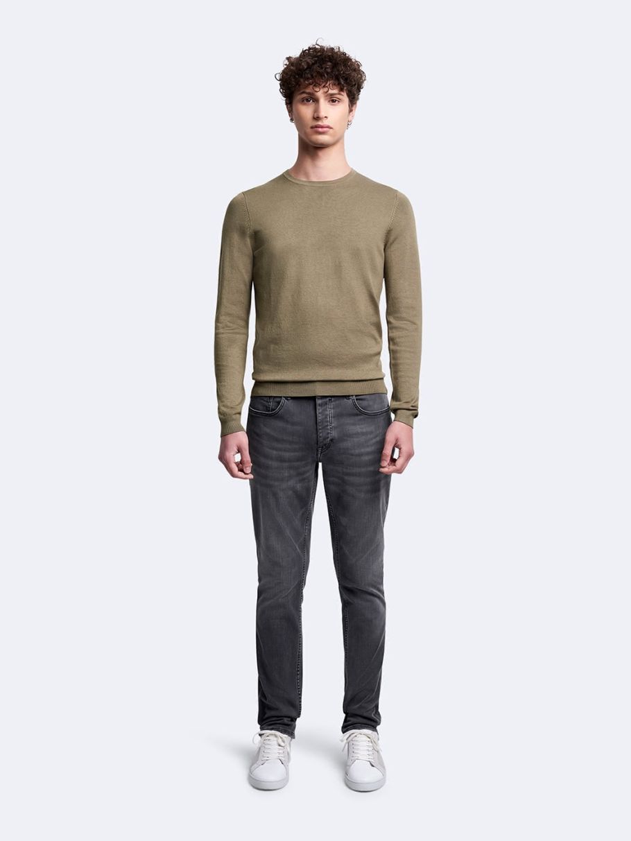 Pull col rond en viscose certifiée