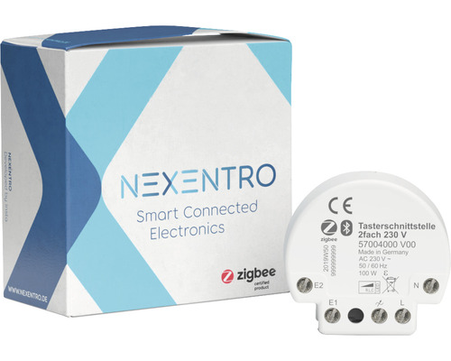 NEXENTRO Zigbee 2-weg drukknopinterface 230V