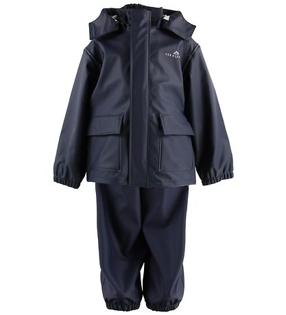 Ver de Terre Regenkleidung m. Träger - PU - Navy
